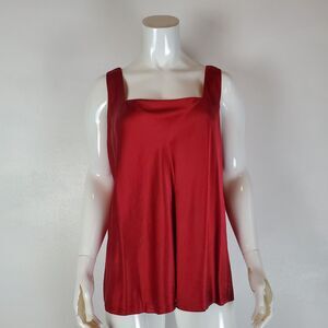 Vintage 90's Nordstrom Plus Size Maroon Silk Tank